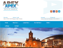 Tablet Screenshot of apexestateagents.co.uk